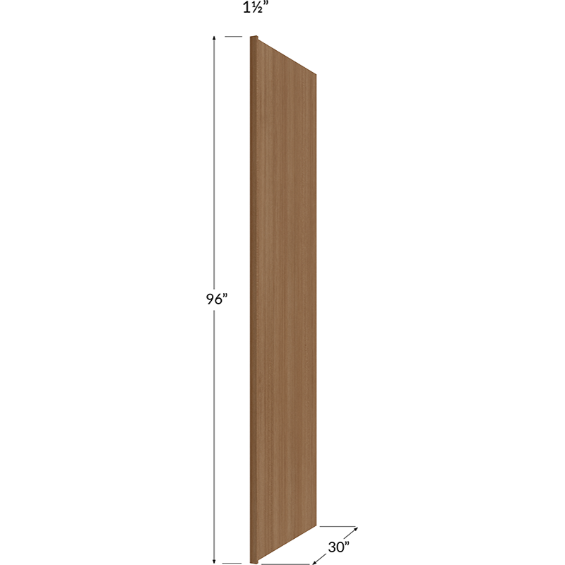 Blackwood Canyon Oak Refrigerator End Panel - 1-1/2W x 96H x 30D (Panel Width 1/2")
