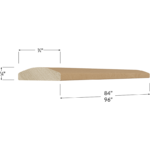 Batten Moulding - 84W x 3/4H x 1/4D