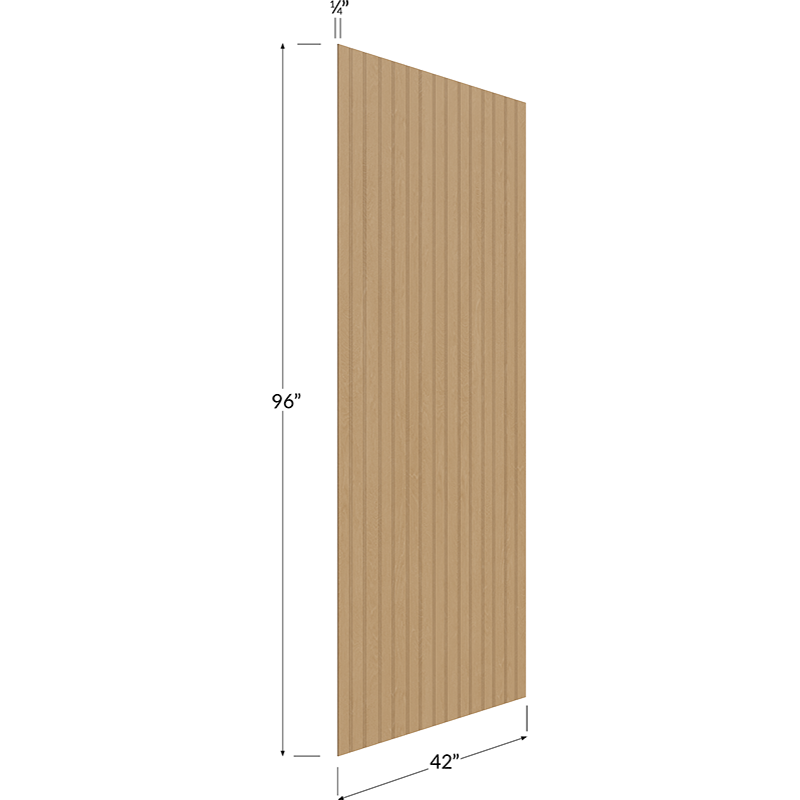 Finished Beadboard Veneer Panel - 42W x 96H x 1/4D