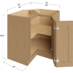 Base Easy Reach Cabinet - 33W x 34-1/2H x 24D - 1 Door, 1 Shelf
