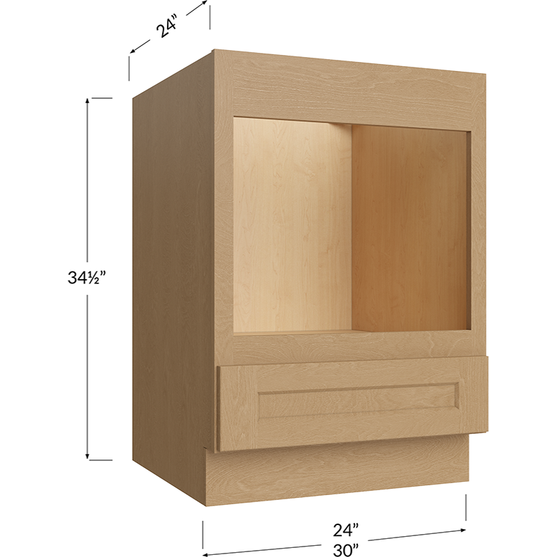 Base Microwave Cabinet - 30W x 34-1/2H x 24D - 1 Drawer