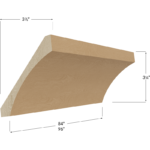 Cove Crown Moulding - 84W x 3-1/4H x 3-7/8D