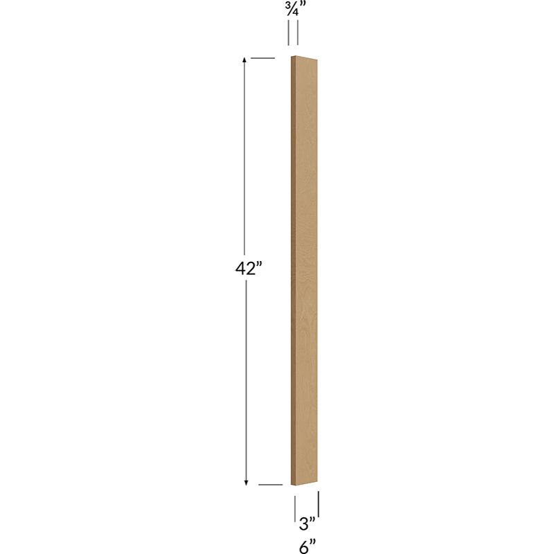 3W Filler - 3W x 42H x 3/4D