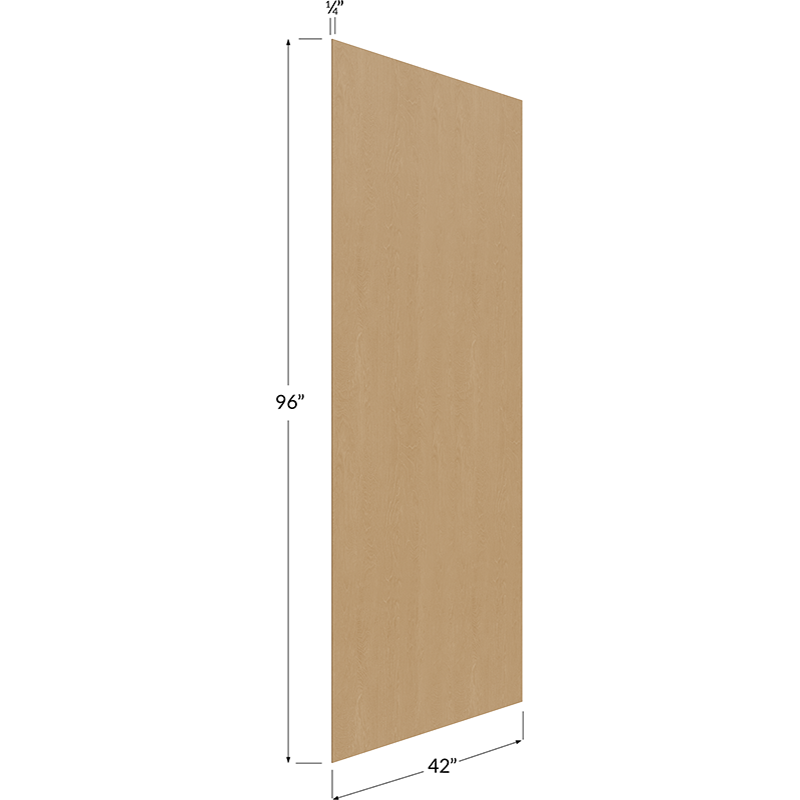 Finished Veneer Panel - 42W x 96H x 1/4D