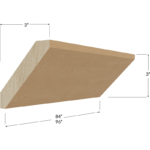 Large Angle Crown Moulding - 84W x 3H x 3D