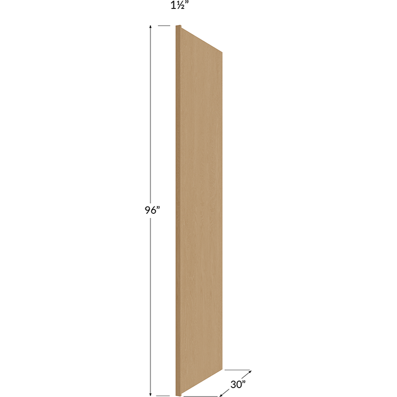 Refrigerator End Panel - 1-1/2W x 96H x 30D (Panel Width 1/2")