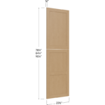 Tall Decorative End Panel - 23-1/2W x 78-1/4H x 3/4D (Overall Dimension)
