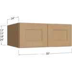 Wall Refrigerator Cabinet - 30W x 12H x 24D - 2 Doors