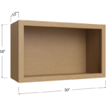 Wall Open Cabinet - 30W x 18H x 12D