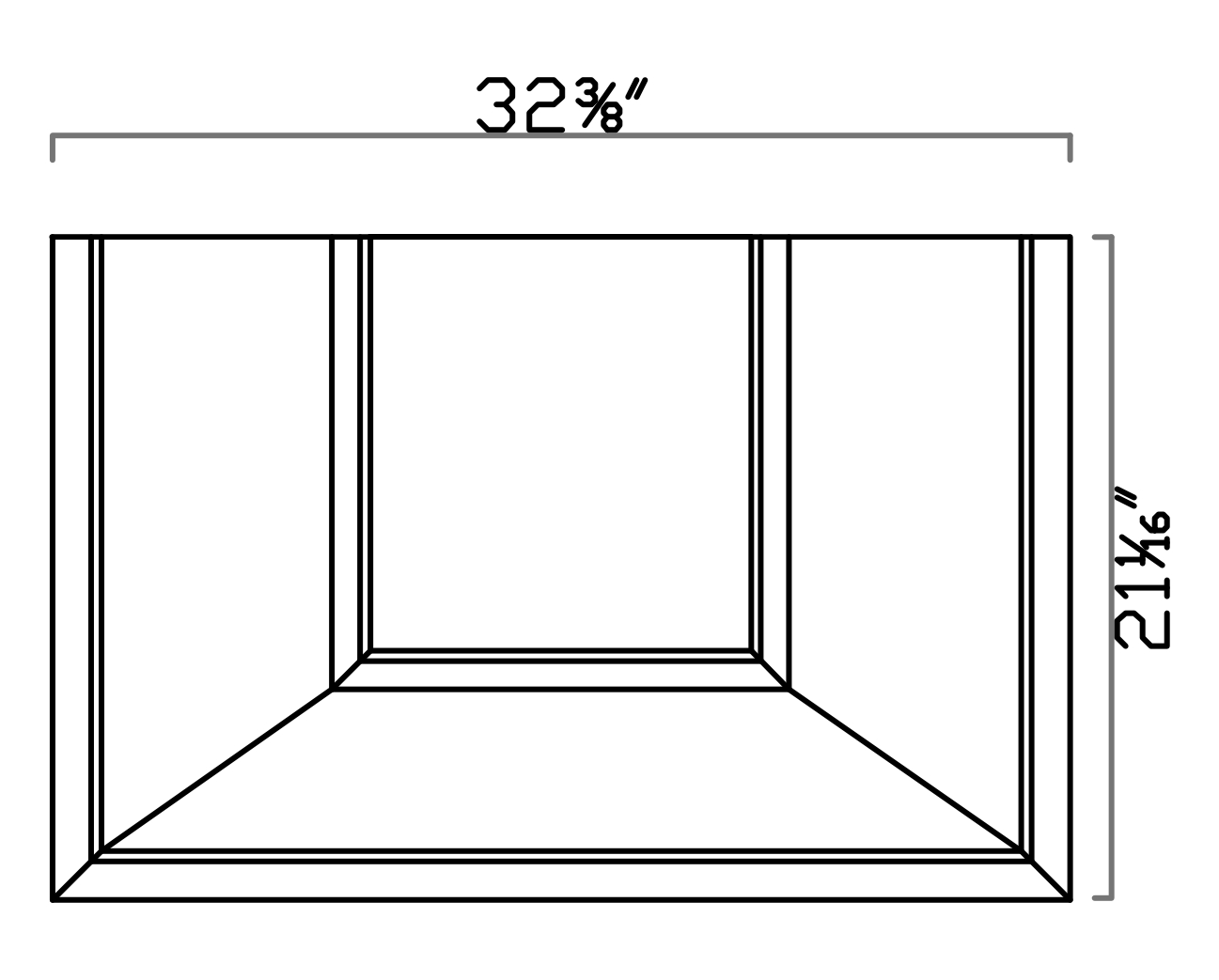 GHI Sonona Sand 30in Range Hood - 32-3/8W x 48H x 21-1/16D - Image 2