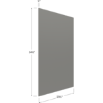 Blackwood Grey Shaker Base Skin Panel - 23-1/4W x 34-1/2H x 1/4D