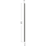 Blackwood Grey Shaker 3W Tall Filler - 3W x 84H x 3/4D