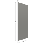 Blackwood Grey Shaker Finished Veneer Panel - 42W x 96H x 1/4D