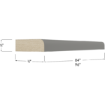 Blackwood Grey Shaker Scribe Moulding - 84W x 3/4H x 1/4D