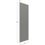 Blackwood Grey Shaker Wall Skin Panel - 15W x 42H x 1/4D