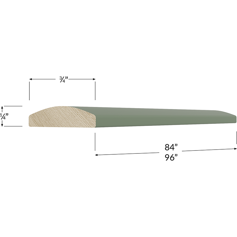 Batten Moulding - 96W x 3/4H x 1/4D