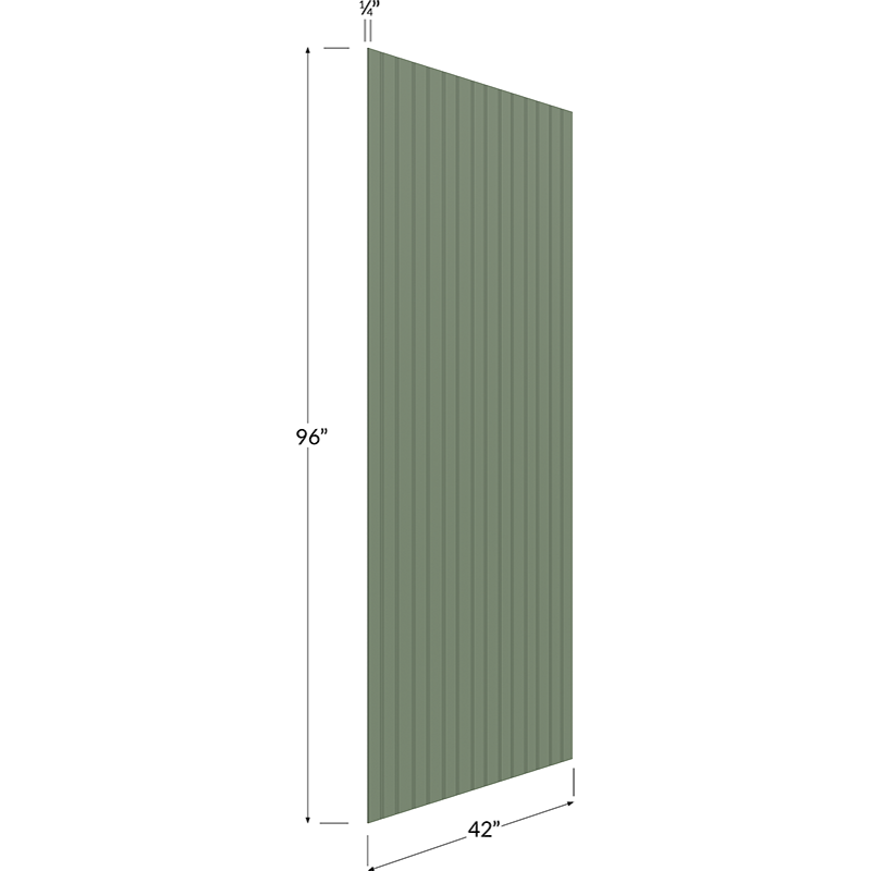 Finished Beadboard Veneer Panel - 42W x 96H x 1/4D