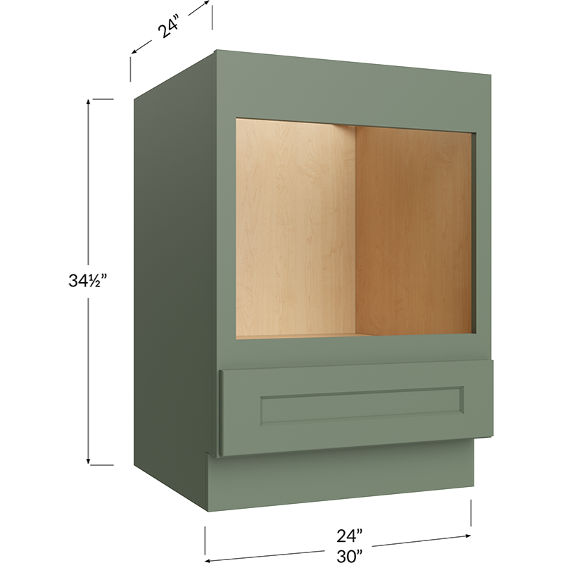 Base Microwave Cabinet - 30W x 34-1/2H x 24D - 1 Drawer