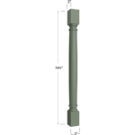 Classic Decorative Leg - 3W x 34-1/2H x 3D