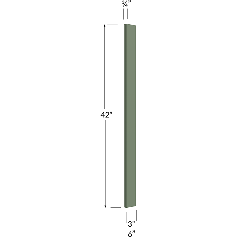 3W Filler - 3W x 42H x 3/4D