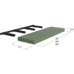Floating Shelf - 36W x 2-1/8H x 11D