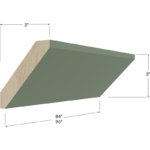 Large Angle Crown Moulding - 84W x 3H x 3D