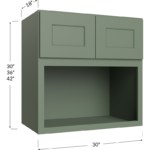 Microwave Wall Cabinet - 30W x 30H x 18D