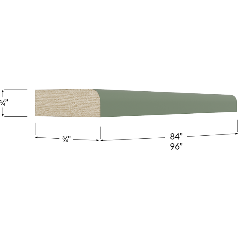 Scribe Moulding - 96W x 3/4H x 1/4D
