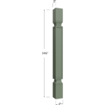 Square Decorative Leg - 3W x 34-1/2H x 3D