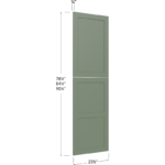 Tall Decorative End Panel - 23-1/2W x 78-1/4H x 3/4D (Overall Dimension)