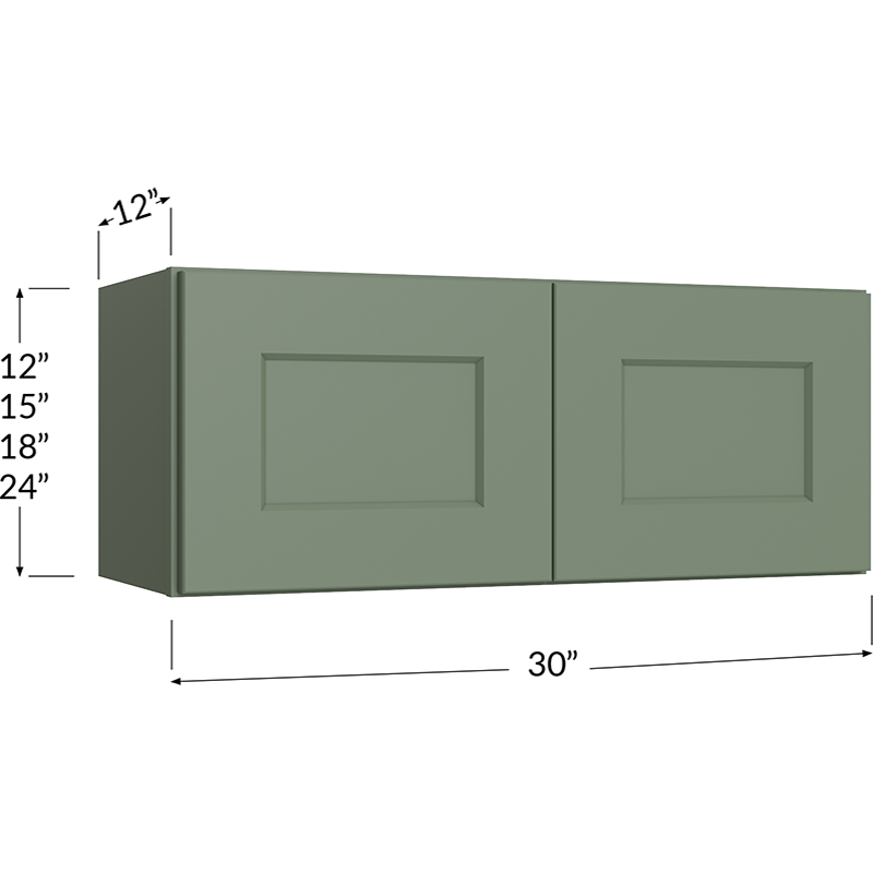 Bridge Cabinet - 30W x 12H x 12D - 2 Doors