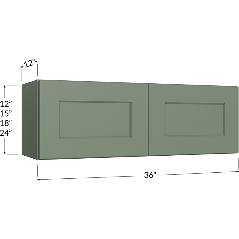 Bridge Cabinet - 36W x 15H x 12D - 2 Doors