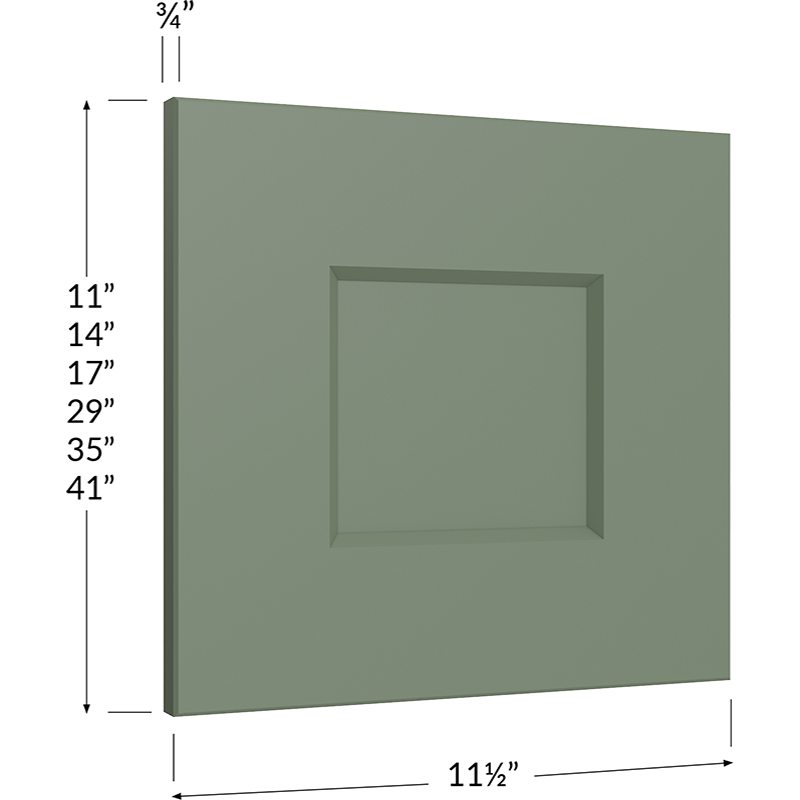 Wall Decorative End Panel - 11-1/2W x 29H x 3/4D