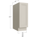 Full Height Door Base Cabinet - 12W x 34-1/2H x 24D - 1 Door, 1 Shelf