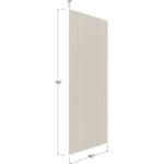 Finished Beadboard Veneer Panel - 42W x 96H x 1/4D
