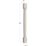Classic Decorative Leg - 3W x 34-1/2H x 3D