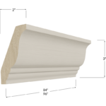 Decorative Crown Moulding - 84W x 3H x 2D