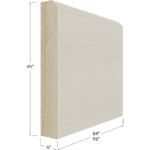 Shaker Furniture Base Moulding - 96W x 4-1/2H x 3/4D