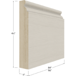 Traditional Furniture Base Moulding - 96W x 4-1/2H x 3/4D