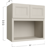 Microwave Wall Cabinet - 30W x 30H x 18D