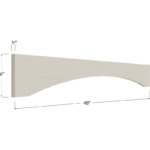 Shaker Valance - 48W x 6H x 3/4D