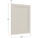 Vanity Decorative End Panel - 20-1/2W x 29H x 3/4D