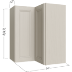 Wall Easy Reach Cabinet - 24W x 30H x 12D - 1 Door, 2 Shelves
