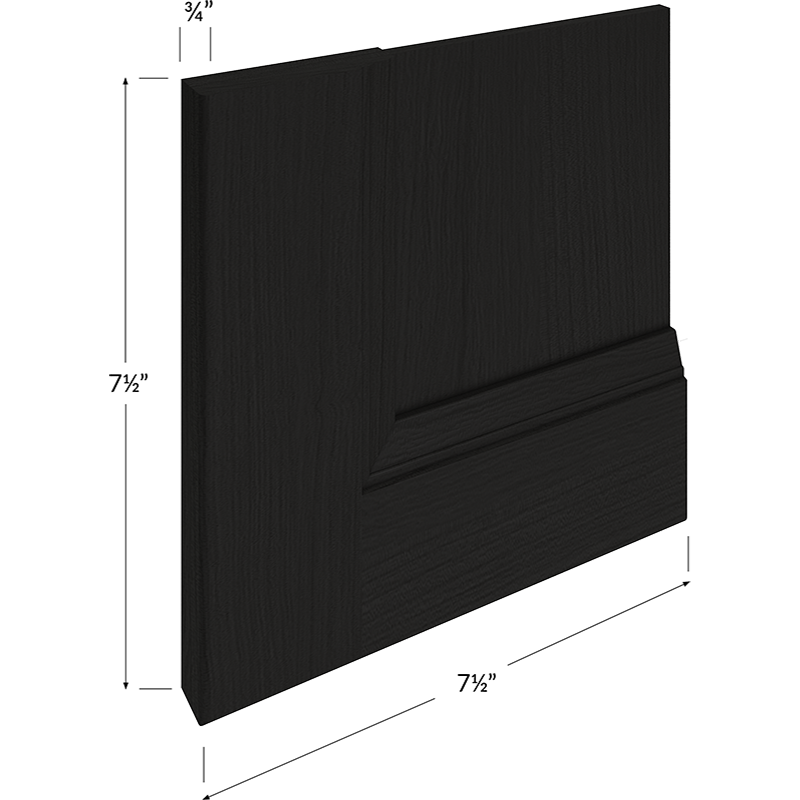 Blackwood Obsidian Oak Sample Door – 11W x 15H x 3/4D - Image 3