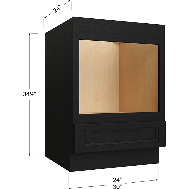 Base Microwave Cabinet - 30W x 34-1/2H x 24D - 1 Drawer