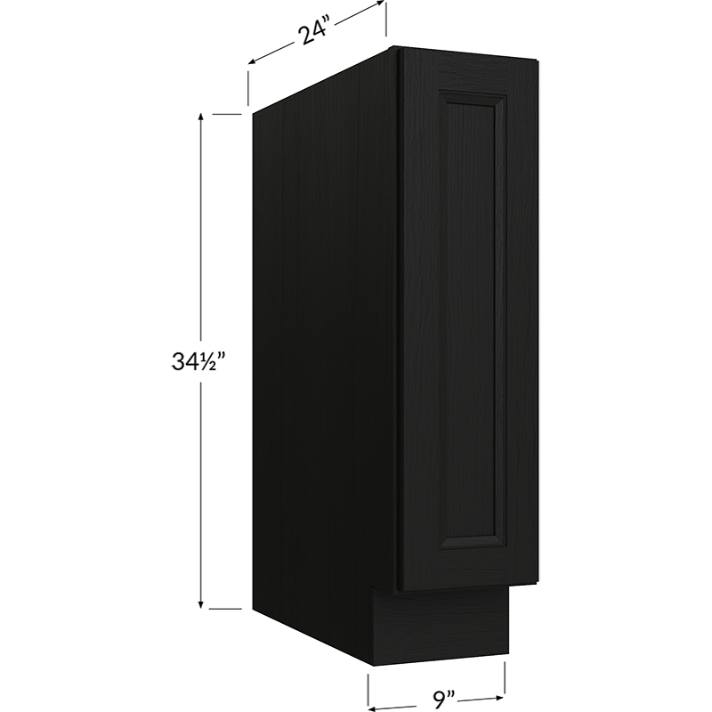 Tray Base Cabinet - 9W x 34-1/2H x 24D - 1 Door