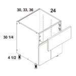 Farm Sink Base 30W X 21D X 34-1/2H