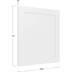 Base Decorative End Panel - 23-1/2W x 29H x 3/4D