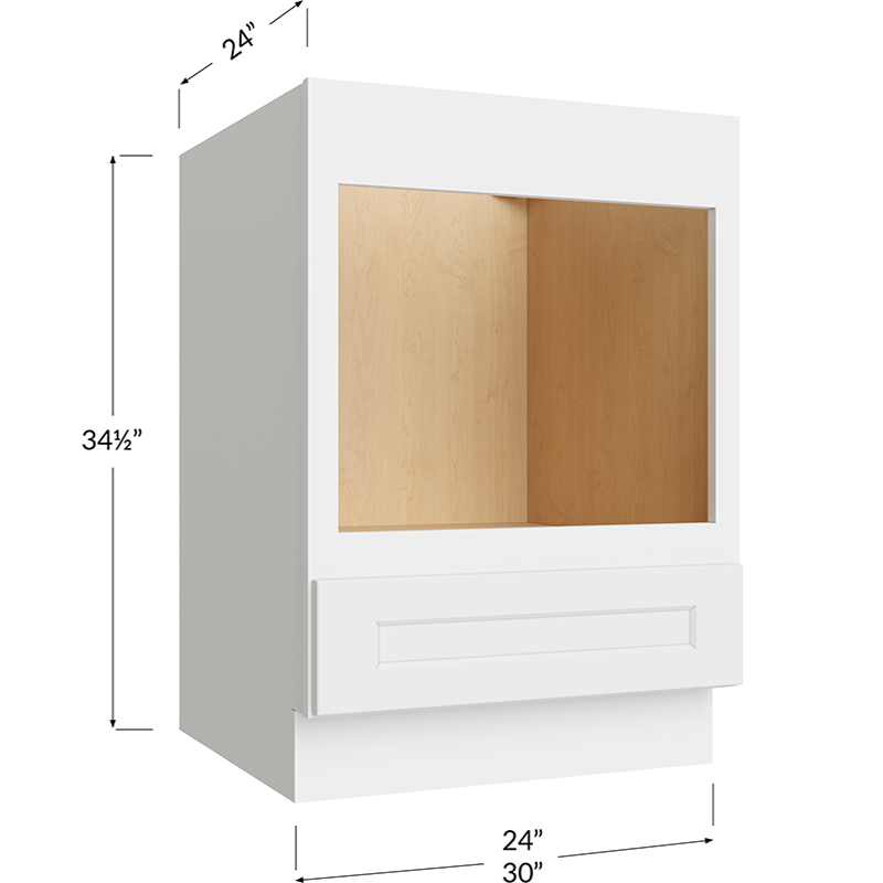 Base Microwave Cabinet - 30W x 34-1/2H x 24D - 1 Drawer
