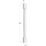 Classic Decorative Leg - 3W x 34-1/2H x 3D
